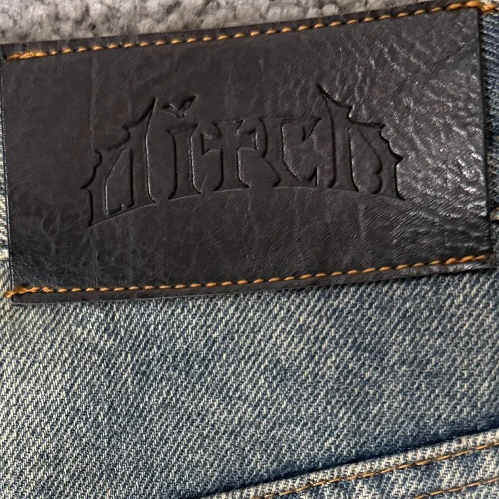 Ditch Baggy Denim Jeans in Blue Stone Wash in Sz. 28x28 - Skater - Excel. Cond.